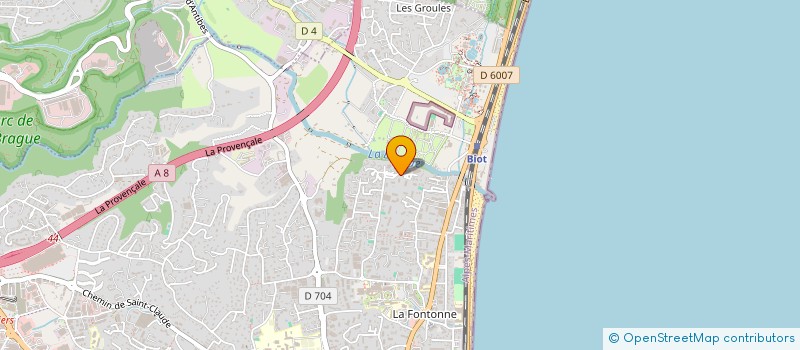 localisation de l'entreprise MADAME ANNE-SOPHIE FORESTIER à ANTIBES