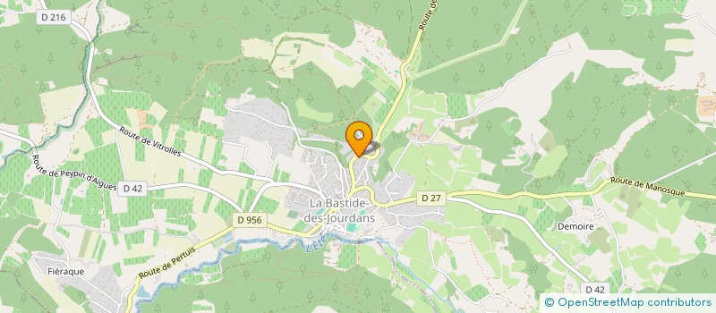 localisation de l'entreprise MADAME ANNE-SOPHIE FOUCHAC  LA BASTIDE-DES-JOURDANS