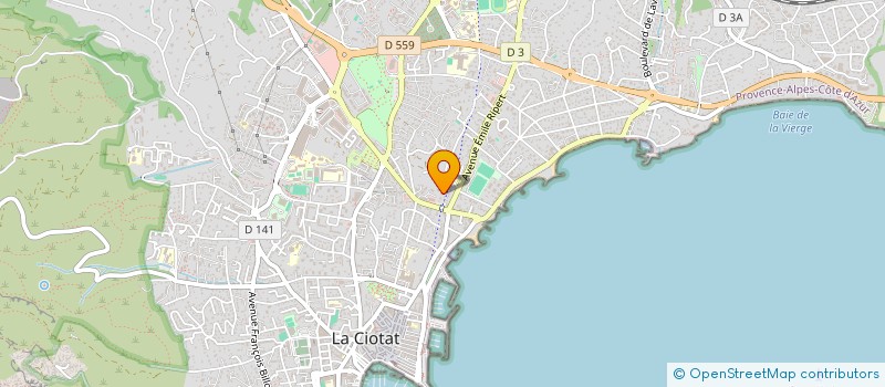 localisation de l'entreprise MADAME ANNE-SOPHIE FRASSETO à LA CIOTAT