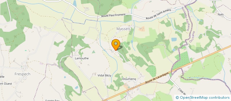 localisation de l'entreprise MADAME ANNE-SOPHIE GALLOU  MASSELS