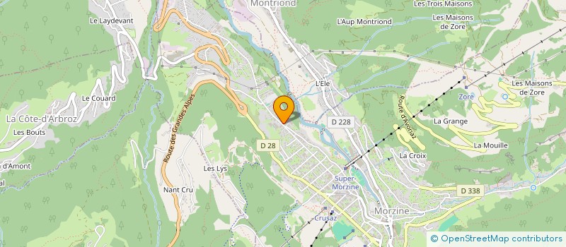 localisation de l'entreprise MADAME ANNE-SOPHIE GIRARD  MORZINE