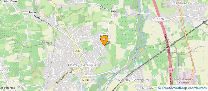 localisation de l'entreprise MADAME ANNE-SOPHIE GIRAUD  CHAZAY-D'AZERGUES