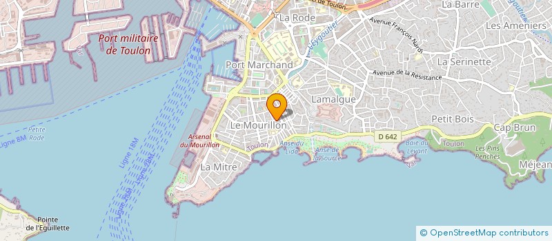 localisation de l'entreprise MADAME ANNE-SOPHIE GOMES  TOULON