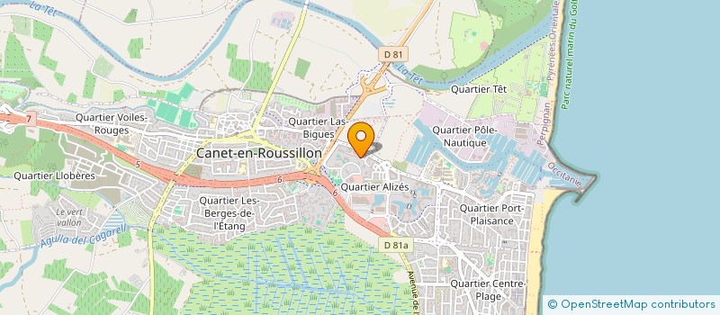 localisation de l'entreprise MADAME ANNE-SOPHIE GONZALVEZ à CANET-EN-ROUSSILLON