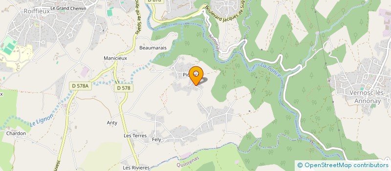 localisation de l'entreprise MADAME ANNE-SOPHIE GRANGE  ROIFFIEUX