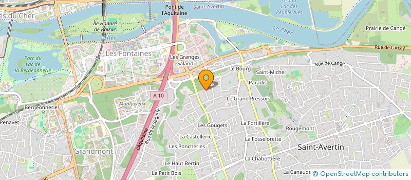 localisation de l'entreprise MADAME ANNE SOPHIE GRILO  SAINT-AVERTIN