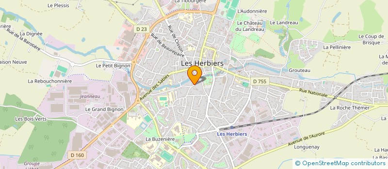 localisation de l'entreprise MADAME ANNE SOPHIE GUERIN à LES HERBIERS