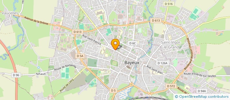 localisation de l'entreprise MADAME ANNE-SOPHIE GUILBERT  BAYEUX