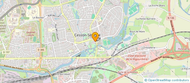 localisation de l'entreprise MADAME ANNE SOPHIE GUILLAUDEUX  CESSON-SEVIGNE