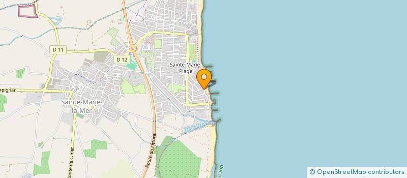 localisation de l'entreprise MADAME ANNE-SOPHIE GUILLE  SAINTE-MARIE-LA-MER
