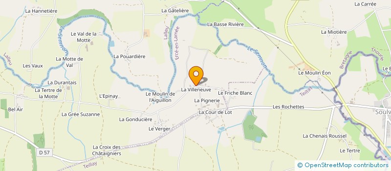 localisation de l'entreprise MADAME ANNE-SOPHIE GUILLET  ERCE-EN-LAMEE