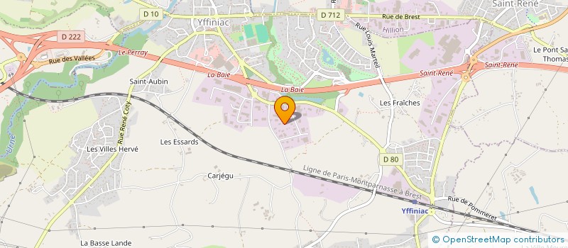 localisation de l'entreprise MADAME ANNE SOPHIE HAMET  YFFINIAC