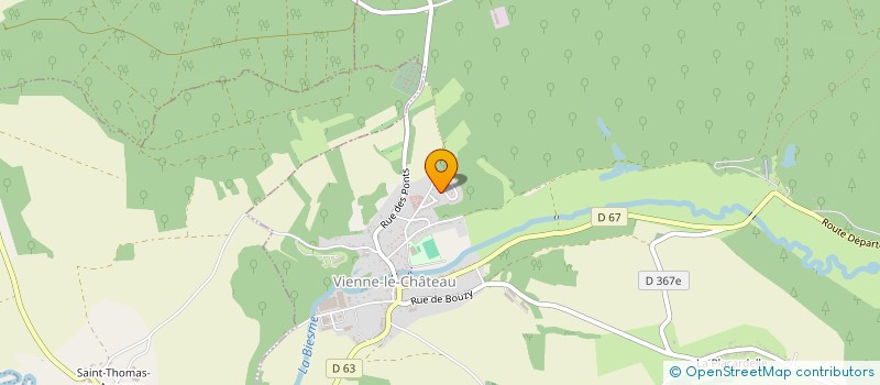 localisation de l'entreprise MADAME ANNE-SOPHIE HAZARD  VIENNE-LE-CHATEAU