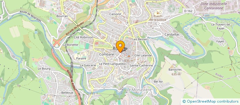 localisation de l'entreprise MADAME ANNE-SOPHIE HIGOUNENC  RODEZ