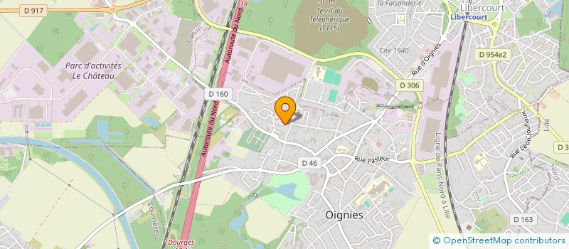 localisation de l'entreprise MADAME ANNE-SOPHIE HIOLLE  OIGNIES