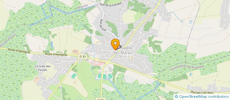 localisation de l'entreprise MADAME ANNE SOPHIE HUE  LA CHAPELLE-DES-MARAIS