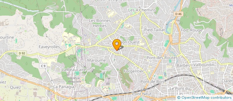 localisation de l'entreprise MADAME ANNE-SOPHIE HUILLET  TOULON