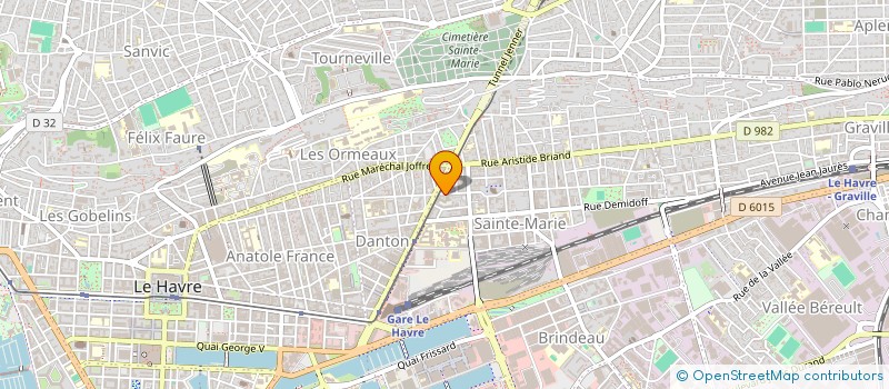 localisation de l'entreprise MADAME ANNE-SOPHIE JEAN  LE HAVRE