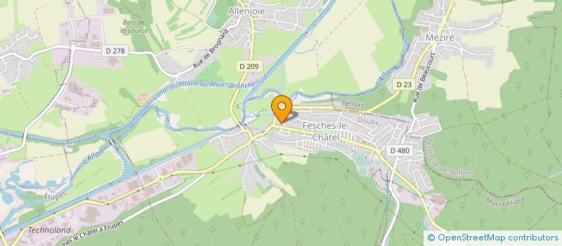 localisation de l'entreprise MADAME ANNE SOPHIE JEANNEROT  BADEVEL