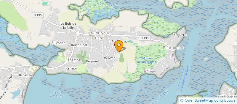 localisation de l'entreprise MADAME ANNE-SOPHIE JEGO  LE TOUR-DU-PARC