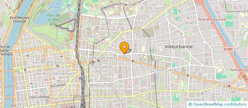 localisation de l'entreprise MADAME ANNE-SOPHIE KHALAF  VILLEURBANNE