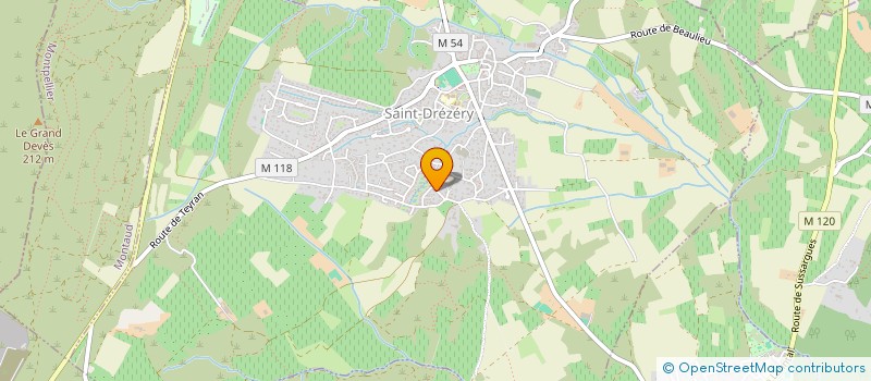 localisation de l'entreprise MADAME ANNE SOPHIE KRUGER  SAINT-DREZERY