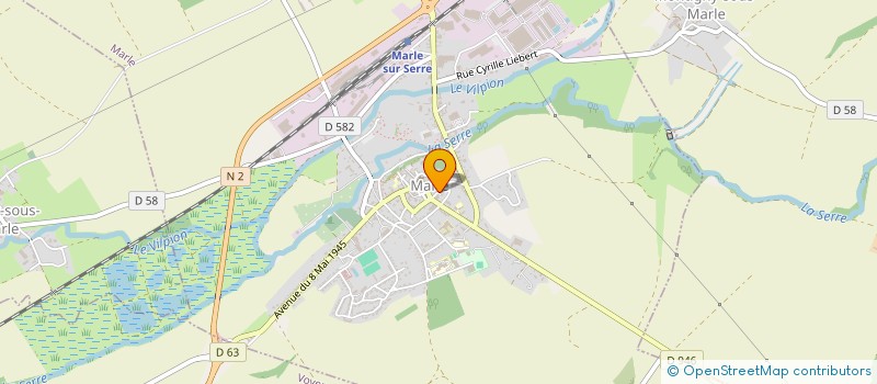 localisation de l'entreprise MADAME ANNE-SOPHIE LAMANT  MARLE