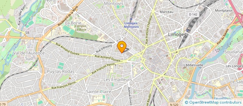 localisation de l'entreprise MADAME ANNE SOPHIE LAMBERT à LIMOGES