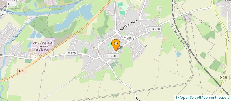 localisation de l'entreprise MADAME ANNE-SOPHIE LANCELLE  MAING