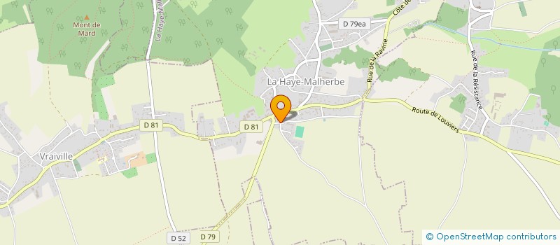 localisation de l'entreprise MADAME ANNE SOPHIE LAPERT  LA HAYE-MALHERBE