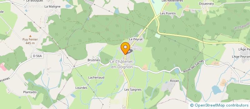 localisation de l'entreprise MADAME ANNE-SOPHIE LAVAL à LE CHATENET-EN-DOGNON