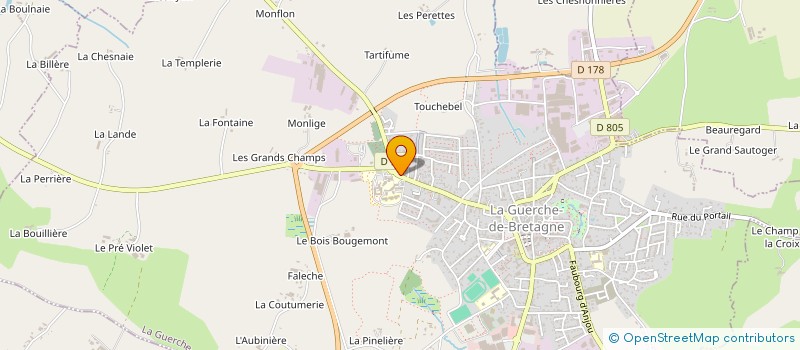 localisation de l'entreprise MADAME ANNE-SOPHIE LAYTOU à LA GUERCHE-DE-BRETAGNE