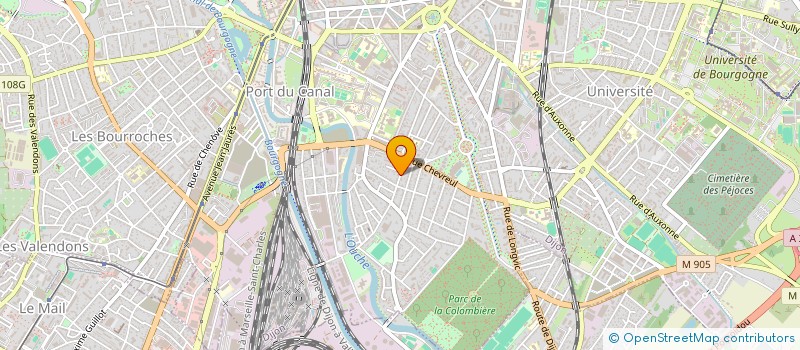 localisation de l'entreprise MADAME ANNE-SOPHIE LE CORNET  DIJON