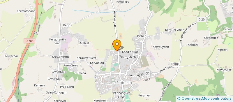 localisation de l'entreprise MADAME ANNE SOPHIE LE FLOC H  PLOMELIN