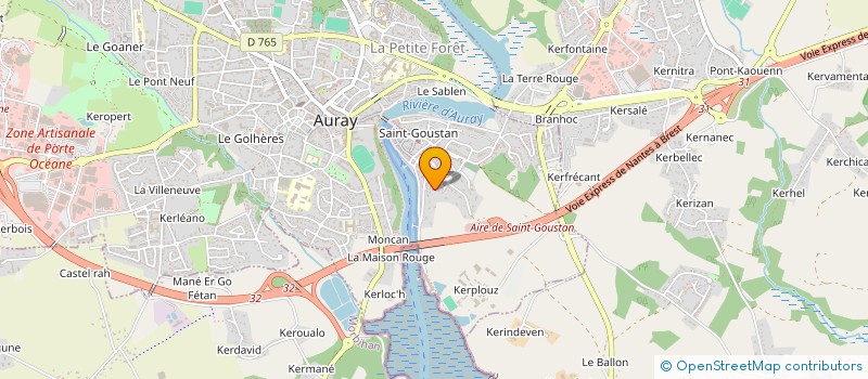 localisation de l'entreprise MADAME ANNE SOPHIE LEBAS à AURAY