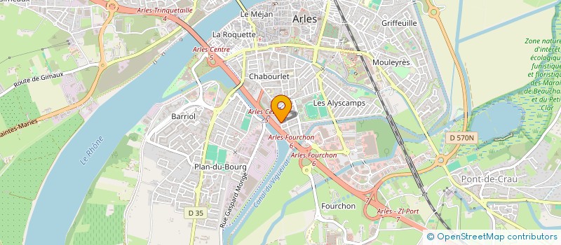 localisation de l'entreprise MADAME ANNE-SOPHIE LECLERCQ  ARLES