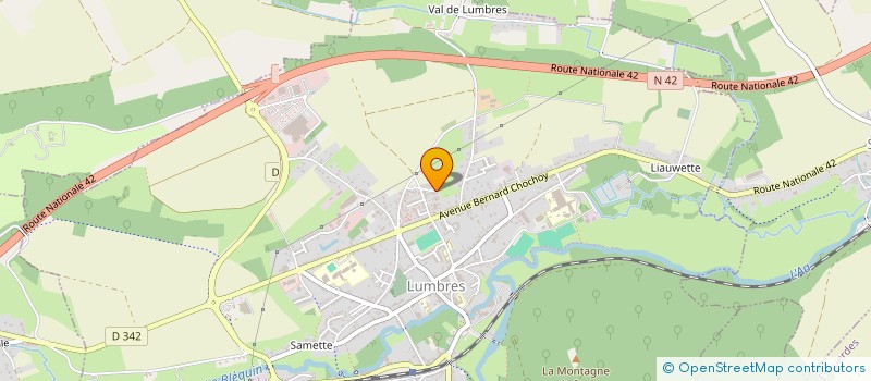 localisation de l'entreprise MADAME ANNE SOPHIE LEDEZ  LUMBRES