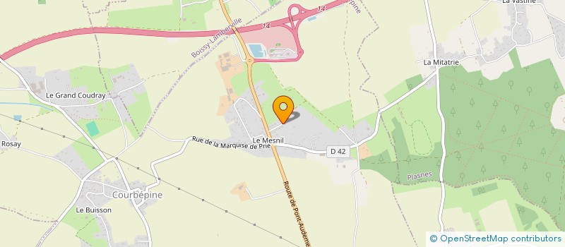 localisation de l'entreprise MADAME ANNE-SOPHIE LEFEBVRE  COURBEPINE