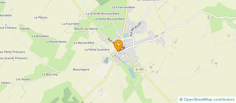 localisation de l'entreprise MADAME ANNE-SOPHIE LEFORT à CETON