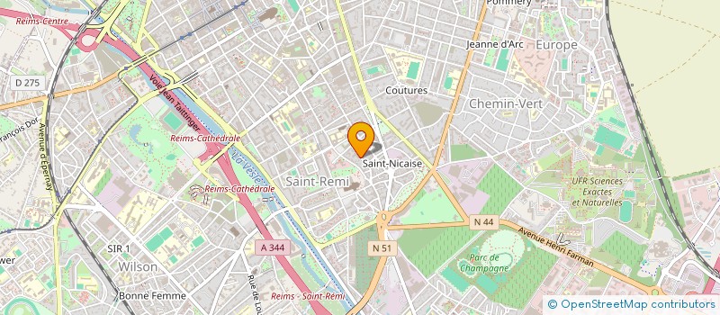 localisation de l'entreprise MADAME ANNE SOPHIE LEGENTIL  REIMS