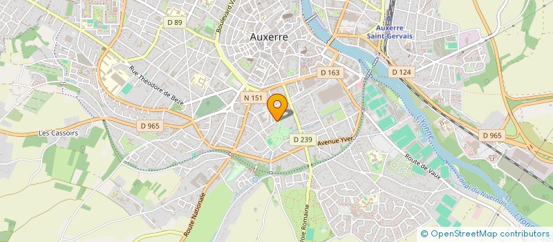 localisation de l'entreprise MADAME ANNE-SOPHIE LEROUX à AUXERRE