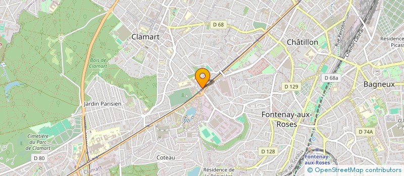 localisation de l'entreprise MADAME ANNE-SOPHIE LEROUX  CHATILLON