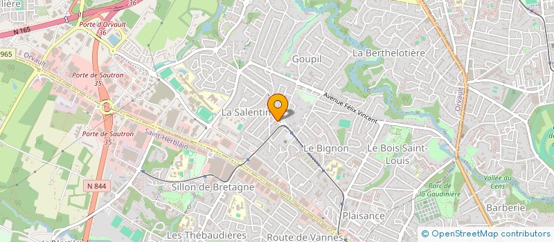 localisation de l'entreprise MADAME ANNE-SOPHIE LEVANT à ORVAULT