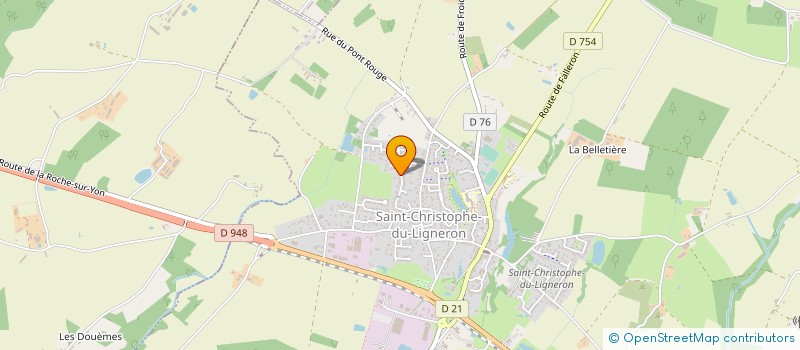 localisation de l'entreprise MADAME ANNE-SOPHIE LONGEPE  SAINT-CHRISTOPHE-DU-LIGNERON