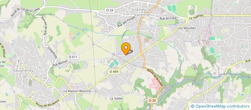 localisation de l'entreprise MADAME ANNE-SOPHIE LORILLON  GREZIEU-LA-VARENNE