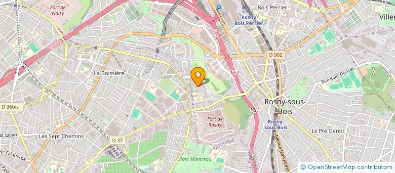 localisation de l'entreprise MADAME ANNE SOPHIE MABI  ROSNY-SOUS-BOIS