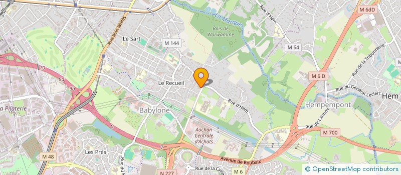 localisation de l'entreprise MADAME ANNE SOPHIE MAES  VILLENEUVE-D'ASCQ