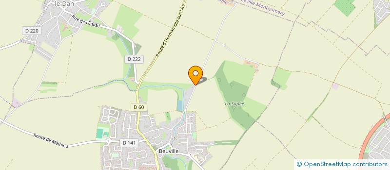 localisation de l'entreprise MADAME ANNE-SOPHIE MARC  BIEVILLE-BEUVILLE