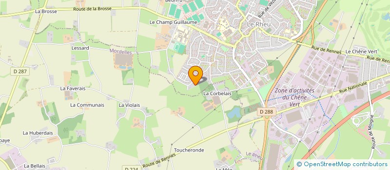 localisation de l'entreprise MADAME ANNE-SOPHIE MARCHAND  LE RHEU