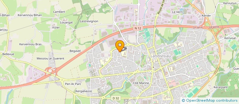 localisation de l'entreprise MADAME ANNE-SOPHIE MARHIC  LANDIVISIAU